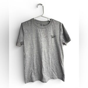 Reebok Boys T Shirt Short Sleeve Shirt Cotton Gray Size 7